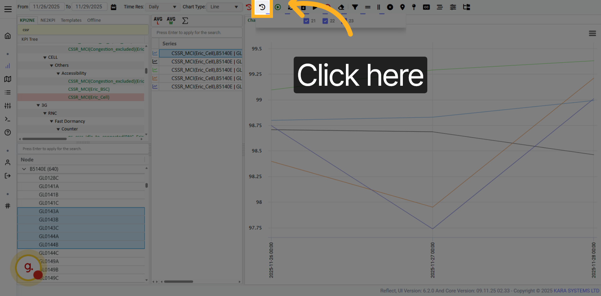 Open Fixed Time Selector