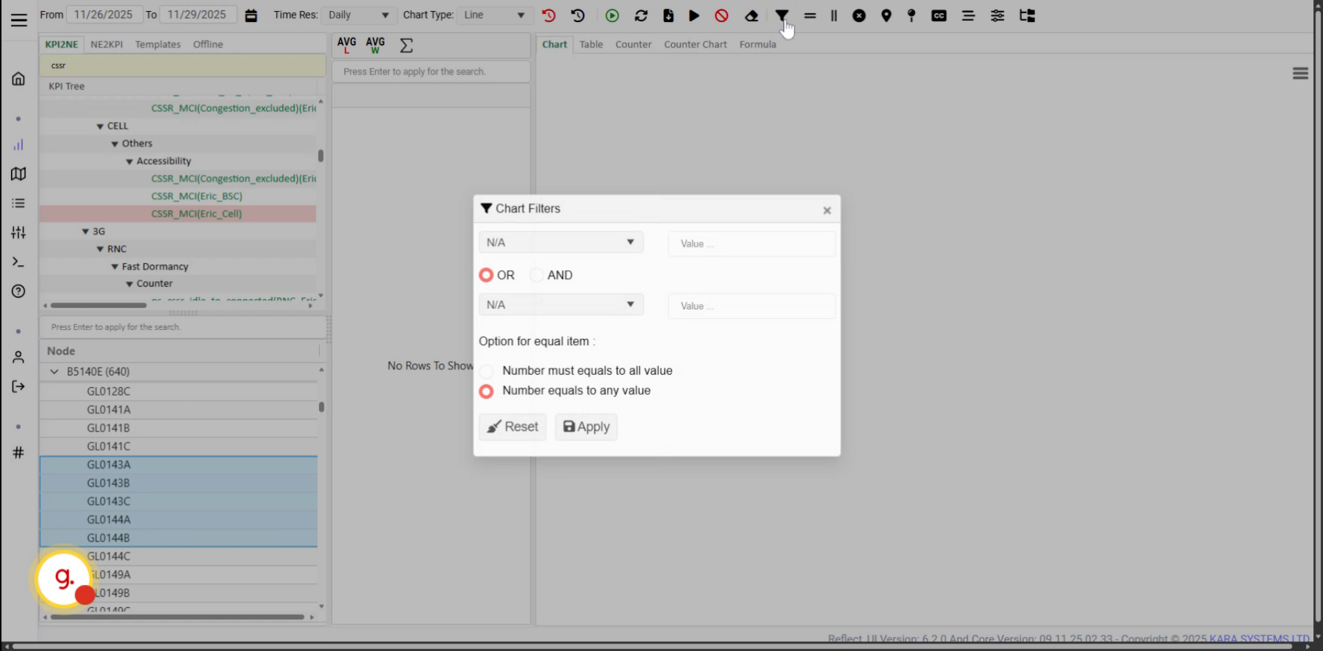 Access Filter Options