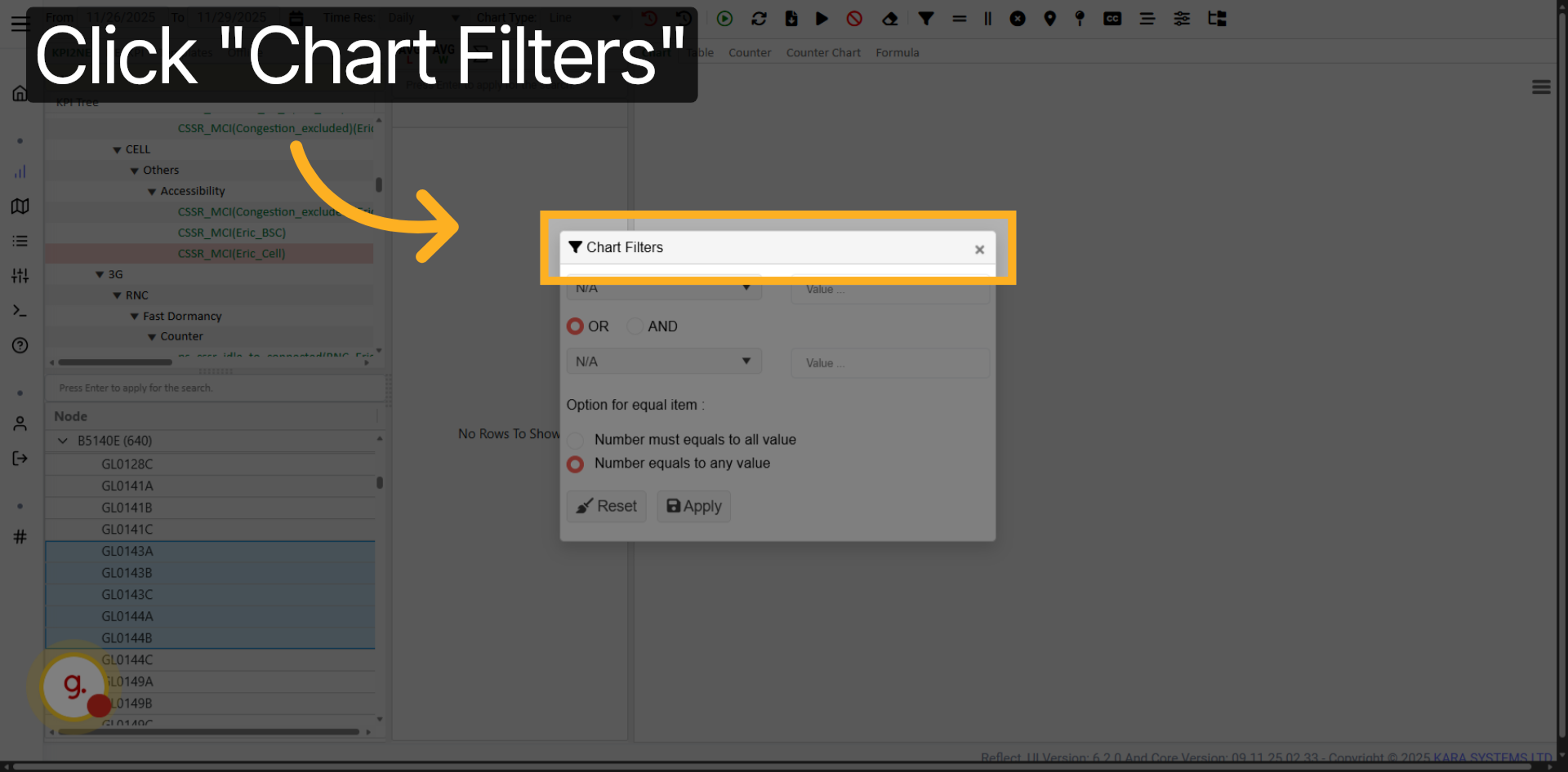 Select Filter Category