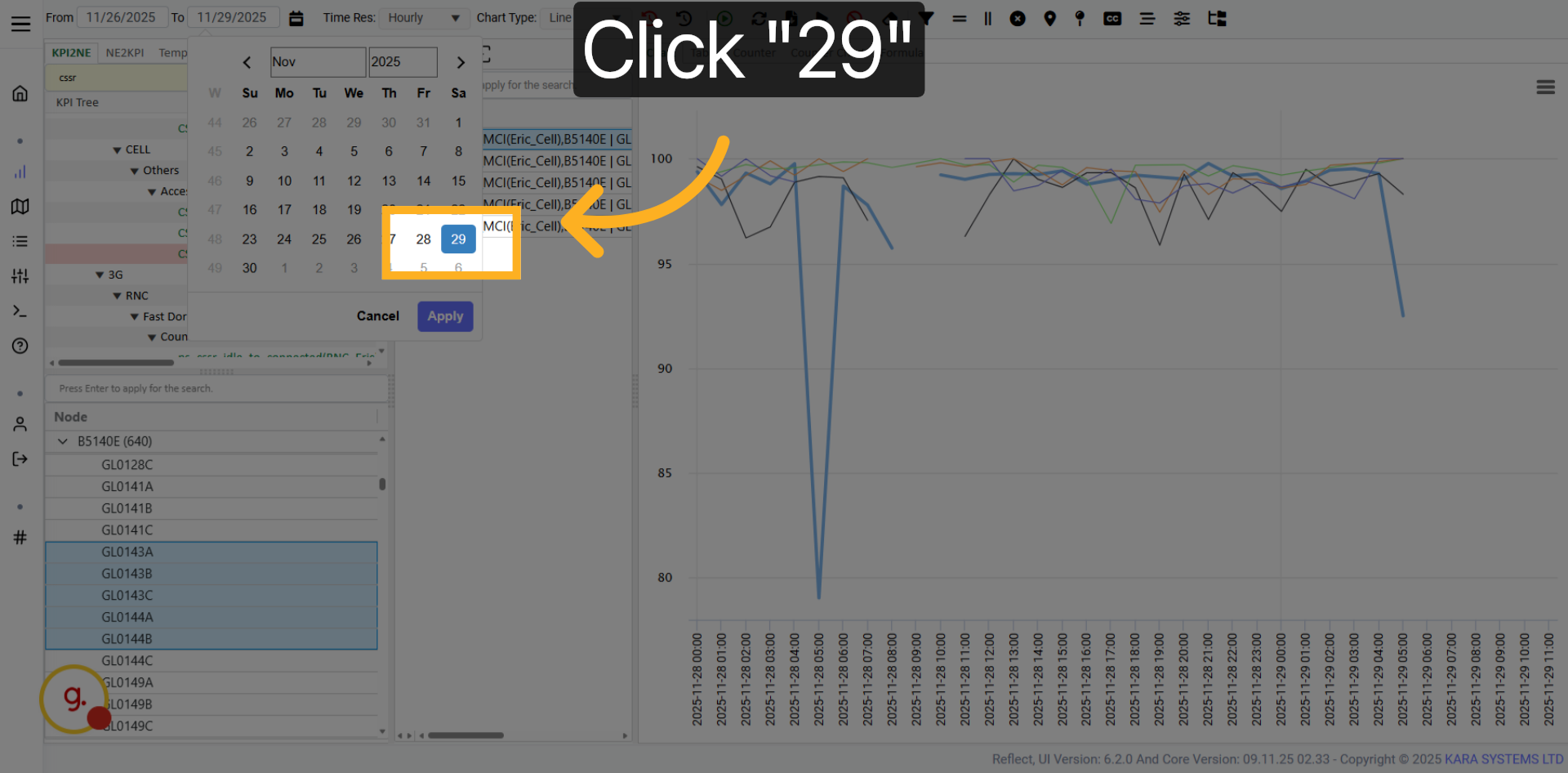 Select Specific Date
